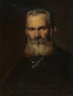 Portrait of the painter Teodor Boemma Eduard Ballo by Eduard Ballo Oil Painting