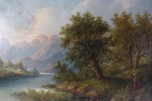 Landschaft in de Steiermark by Eduard Boehm Oil Painting