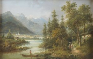 Partie aus Ober-Steier by Eduard Boehm Oil Painting