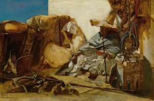 Orientalischer Teppichhandler by Eduard Charlemont Oil Painting