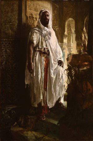 The Moorish Chief by Eduard Charlemont Oil Painting