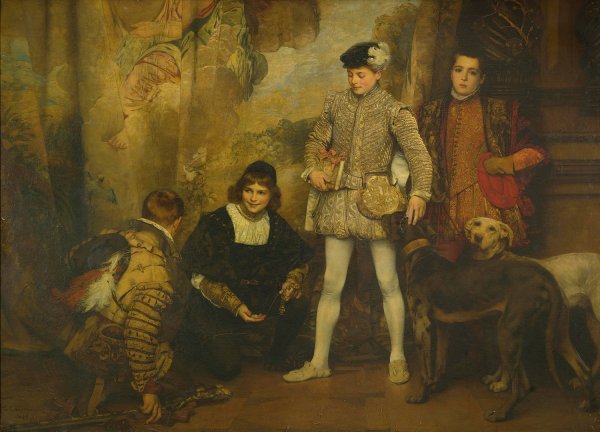 The Pages  by Eduard Charlemont - Hand-Painted Oil Painting Reproduction