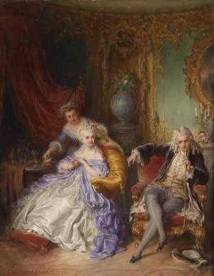 Galante Szene by Eduard Ender Oil Painting