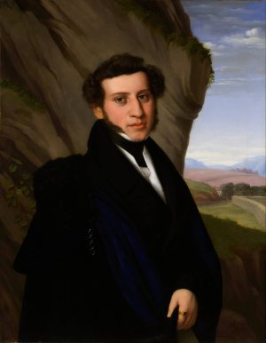 Portrait of Sam Ehrenstamm by Eduard Friedrich Leybold Oil Painting