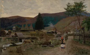 Landscape Around Volovec Oil painting by Eduard Hrinak