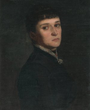 Portrait of a lady by Eduard Hrinak Oil Painting