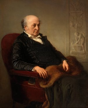 The Painter Wilhelm Schadow by Eduard Julius Friedrich Bendemann Oil Painting