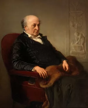 The Painter Wilhelm Schadow Oil painting by Eduard Julius Friedrich Bendemann