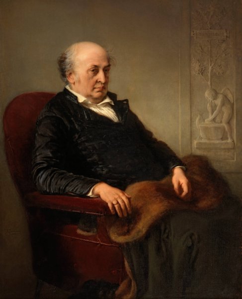 The Painter Wilhelm Schadow  by Eduard Julius Friedrich Bendemann - Hand-Painted Oil Painting Reproduction