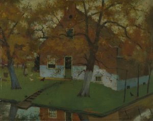 Farm in the Province of North Holland by Eduard Karsen Oil Painting