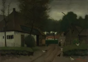 Farmstead by Eduard Karsen Oil Painting