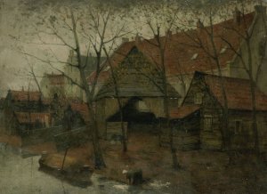 The Vinkenbuurt near Amsterdam by Eduard Karsen Oil Painting