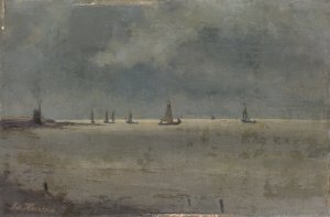 The Zuider Zee by Eduard Karsen Oil Painting