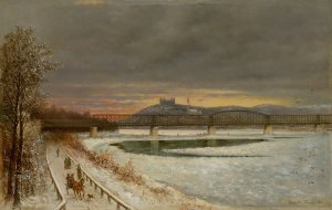 View Of Bratislava by Eduard Majsch Oil Painting
