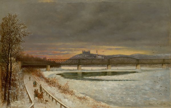Main Product Photo of View Of Bratislava  Painting by Eduard Majsch