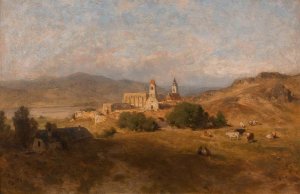 Durnstein by Eduard Peithner Von Lichtenfels Oil Painting