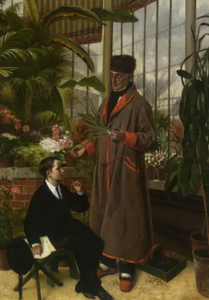 The Botanical Lesson by Eduard Quitton - Oil Painting Reproduction