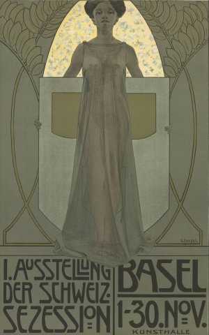 1. Ausstellung der Schweiz. Sezession, Basel, 1.-30. Nov., Kunsthalle by Eduard Renggli Oil Painting