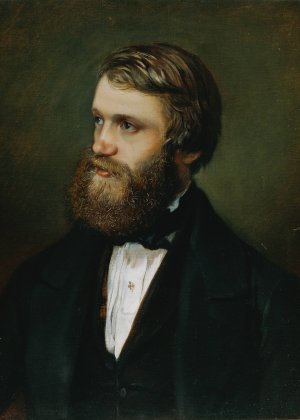 Selbstportrat by Eduard Ritter Von Engerth Oil Painting