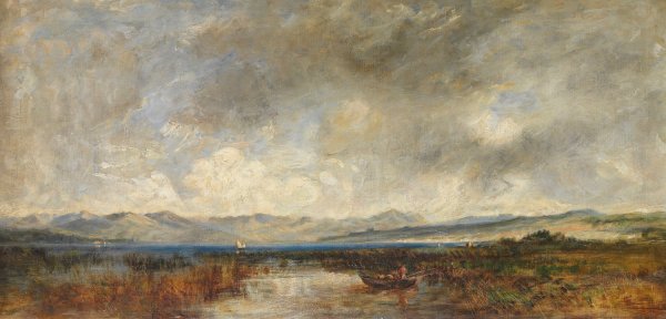 Am Chiemsee  by Eduard Schleich The Elder - Hand-Painted Oil Painting Reproduction