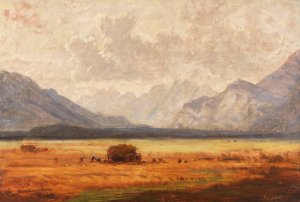 Heuernte im Voralpenland by Eduard Schleich The Younger Oil Painting