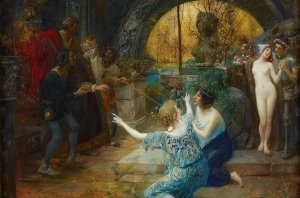 Fountain of Youth by Eduard Veith Oil Painting