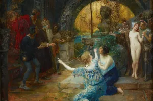Fountain of Youth by Eduard Veith Oil Painting
