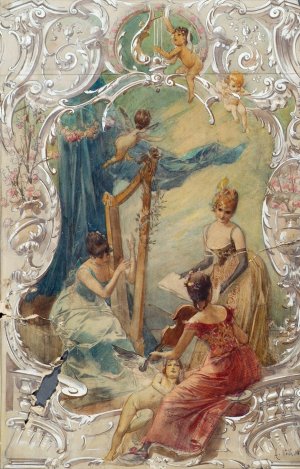 Gesang by Eduard Veith Oil Painting