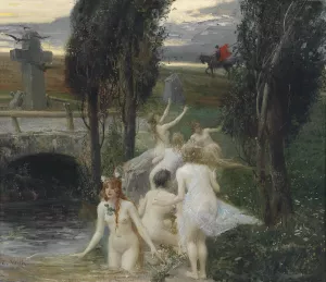 Nereiden by Eduard Veith Oil Painting