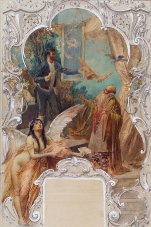 Taschenspieler by Eduard Veith Oil Painting