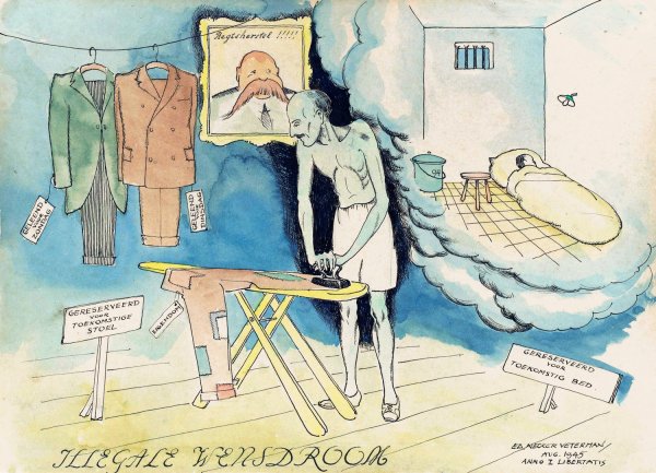 Main Product Photo of Illegale wensdroom  Painting by Eduard Veterman