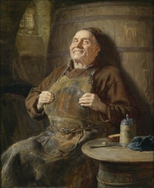 Beschauliche Ruhe by Eduard Von Grutzner Oil Painting