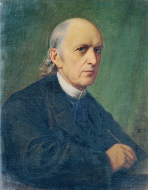 Selbstbildnis by Eduard Von Steinle Oil Painting