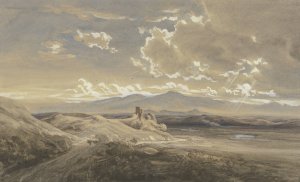 Campagna di Roma by Eduard Wilhelm Pose Oil Painting