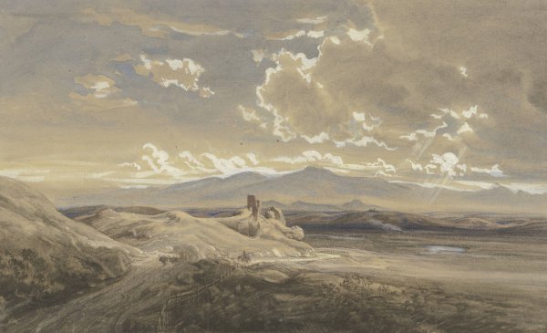 Campagna di Roma by Eduard Wilhelm Pose - Hand-Painted Oil Painting Reproduction