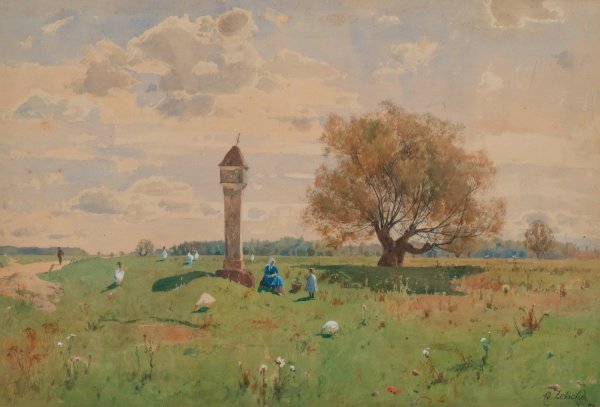 Main Product Photo of Aumotiv bei Lichtenworth  Painting by Eduard Zetsche