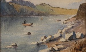 Zille am Wasser by Eduard Zetsche Oil Painting
