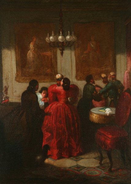 Main Product Photo of Return from the African War  Painting by Eduardo Cano