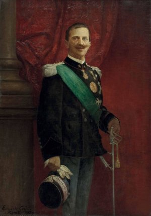 Viktor Emanuel III by Eduardo Gioja Oil Painting