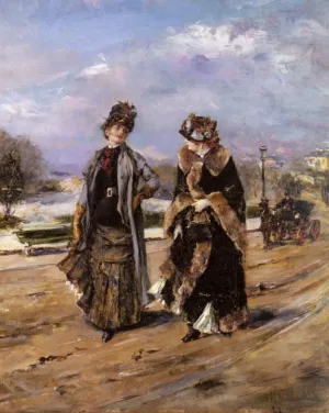 A Leisurely Promenade by Eduardo Leon Garrido Oil Painting