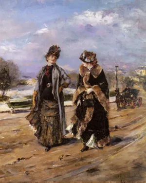 A Leisurely Promenade painting by Eduardo Leon Garrido