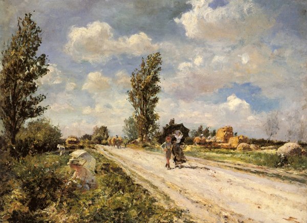 Main Product Photo of A Summer Day Painting by Eduardo Leon Garrido
