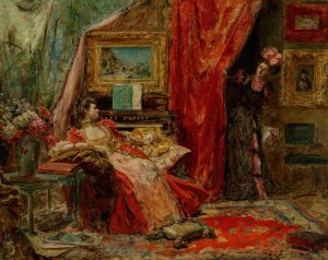 A surprise by Eduardo Leon Garrido Oil Painting