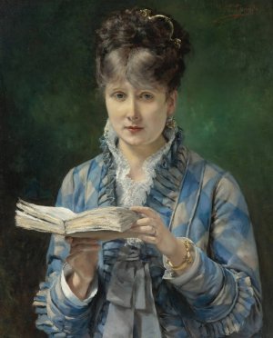The Reader by Eduardo Leon Garrido Oil Painting