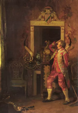 A Momentary Diversion by Eduardo Zamacois y Zabala Oil Painting