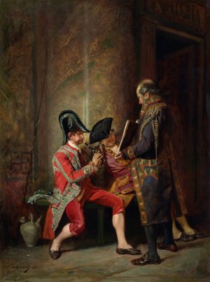 The Musicians by Eduardo Zamacois y Zabala Oil Painting