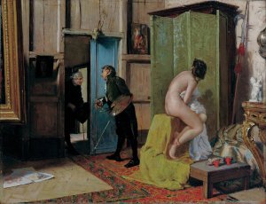 The Wrong Moment by Eduardo Zamacois y Zabala Oil Painting