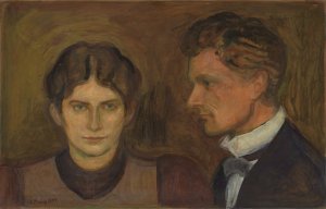 Aase and Harald Norregaard by Edvard Munch Oil Painting