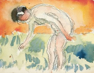 Akt som boyer seg by Edvard Munch Oil Painting