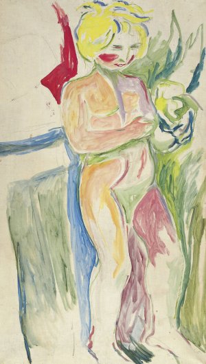 Alma Mater, Standing Child by Edvard Munch Oil Painting
